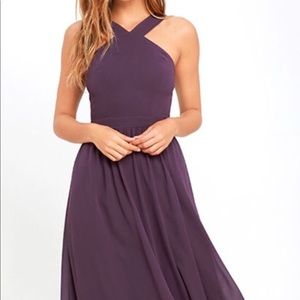 Never Worn LULU Dusty Purple Dress Size M